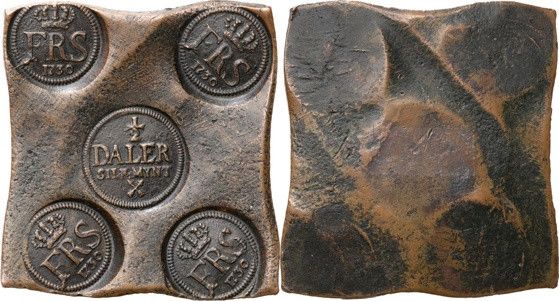 FREDRIK (1720-1751). AVESTA. 1/2 daler SM 1730