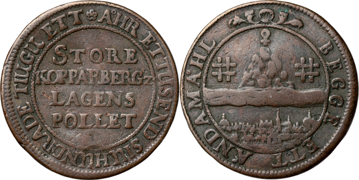 FREDRIK (1720-1751). STORA KOPPARBERGS GRUVA OCH BERGSLAG. AVESTA. 10 mark KM 1721