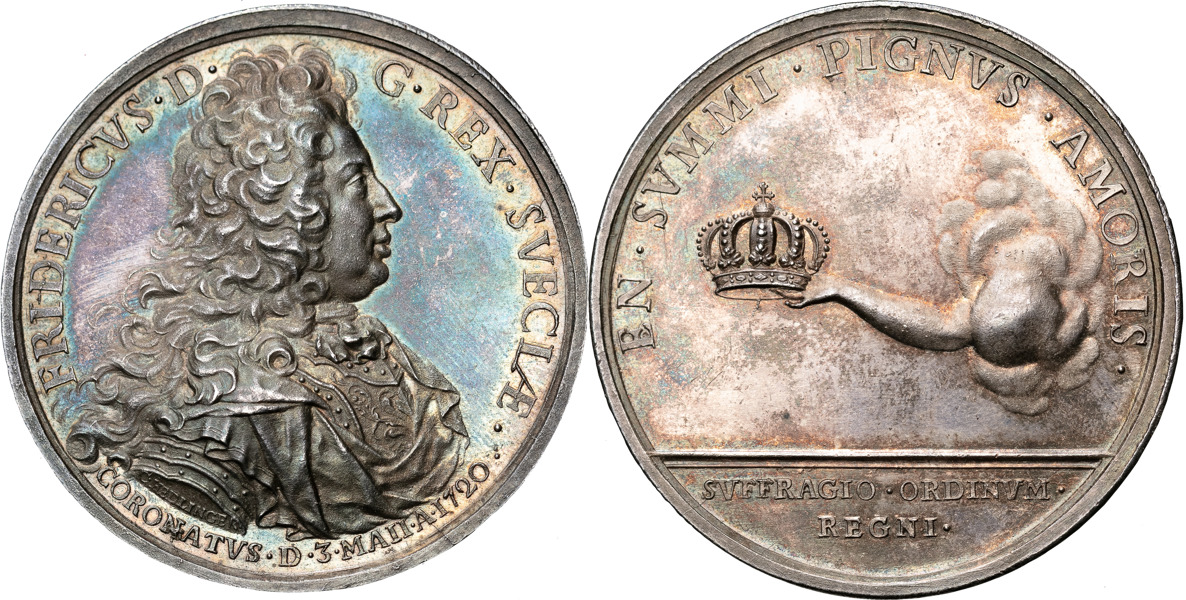 FREDRIK (1720-1751). Kungens kröning 1720