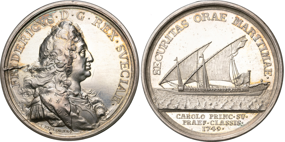 FREDRIK (1720-1751). Skärgårdsflottan förstärks med nya galärer 1749