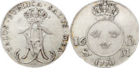 ADOLF FREDRIK (1751-1771). STOCKHOLM. 16 öre SM 1770