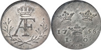 ADOLF FREDRIK (1751-1771). STOCKHOLM. Öre 1758