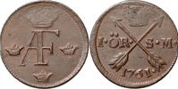 ADOLF FREDRIK (1751-1771). AVESTA. Öre SM 1761