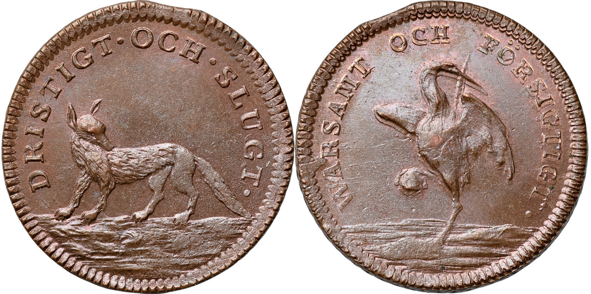 ADOLF FREDRIK (1751-1771). AVESTA. Allmän spelpenning