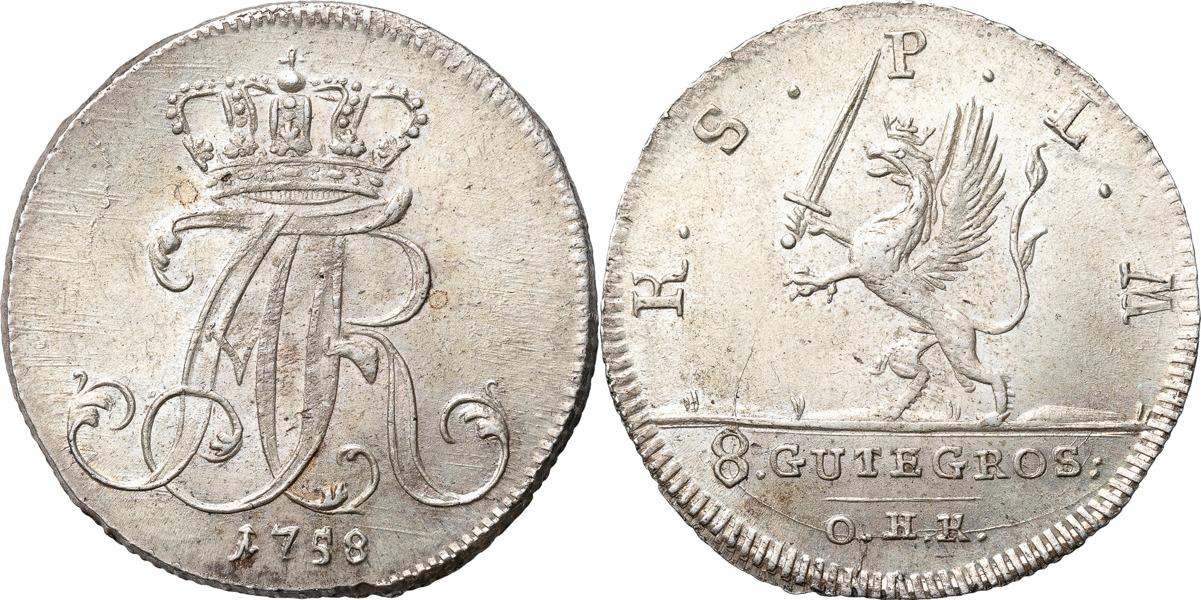 ADOLF FREDRIK (1751-1771). POMMERN. STRALSUND