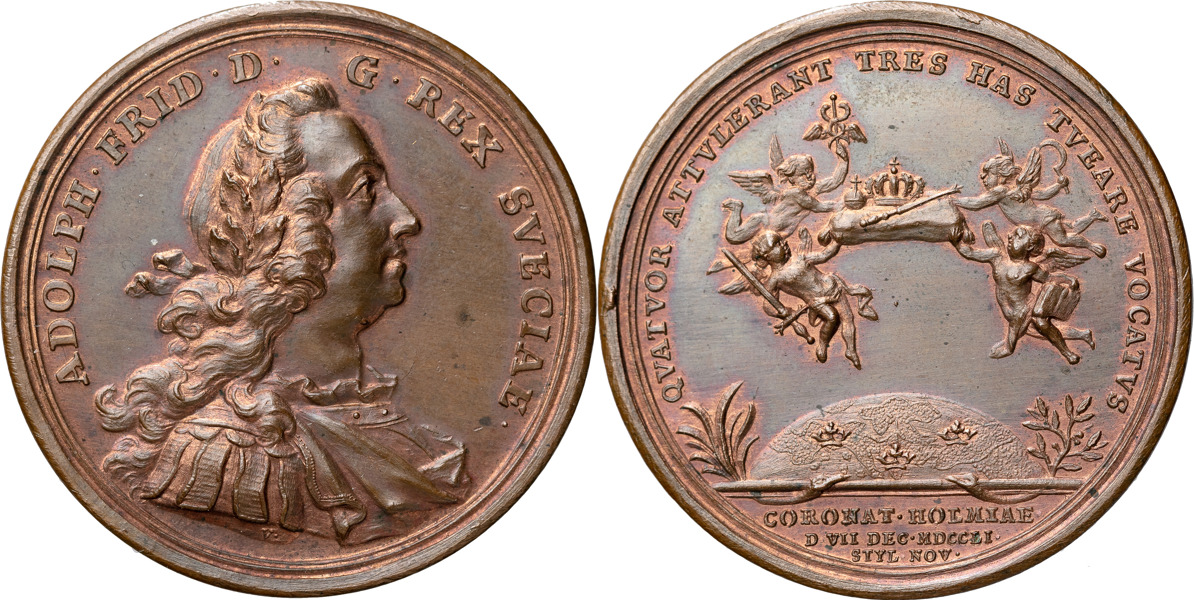 ADOLF FREDRIK (1751-1771). Kungens kröning 1751