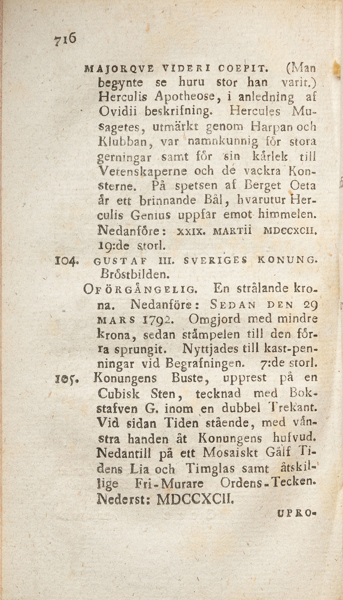(SILFVERSTOLPE, F.) [Supplement och fortsättning till framledne cancellie-rådet ... (1809-1810)