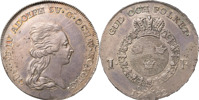 GUSTAV IV ADOLF (1792-1809). STOCKHOLM. Riksdaler 1792