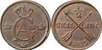 GUSTAV IV ADOLF (1792-1809). AVESTA. 1/2 skilling 1803