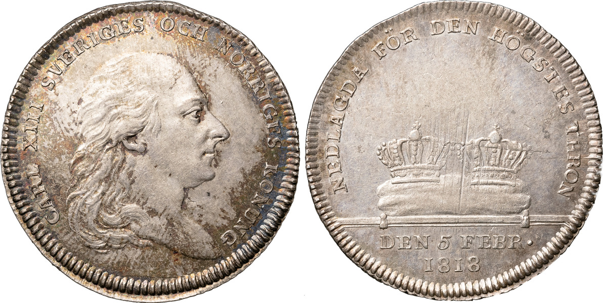 KARL XIII (1809-1818). STOCKHOLM. 1/3 riksdaler 1818