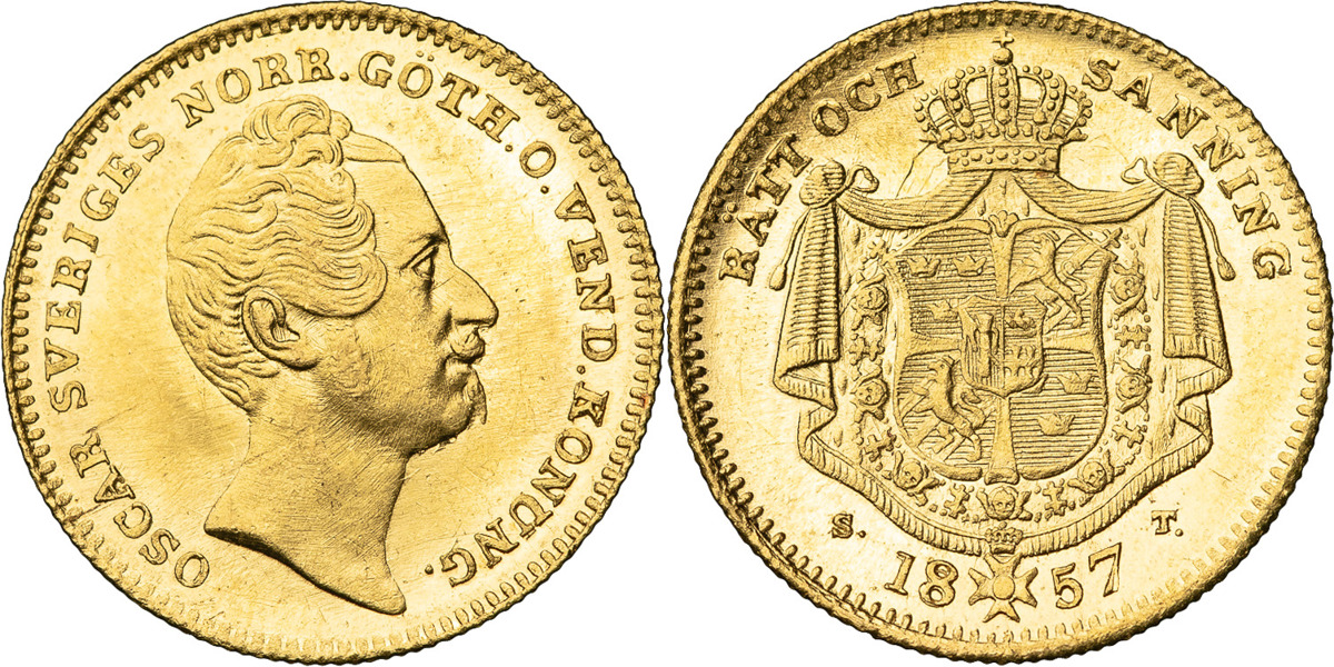 OSKAR I (1844-1859). Dukat 1857