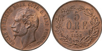OSKAR I (1844-1859). 5 öre 1858