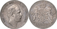 KARL XV (1859-1872). 4 riksdaler riksmynt 1862