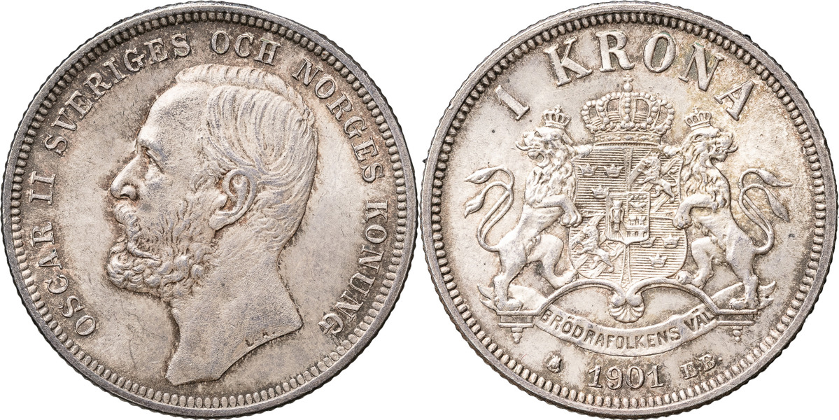 OSKAR II (1872-1907). Krona 1901
