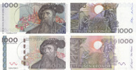 SEDLAR / BANKNOTES. 1000 kronor 1991