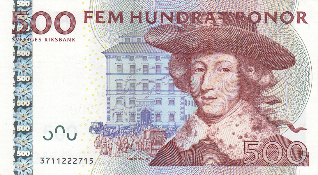 SEDLAR / BANKNOTES. 500 kronor 1985