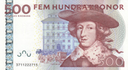 SEDLAR / BANKNOTES. 500 kronor 1985