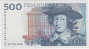 SEDLAR / BANKNOTES. 500 kronor 1985