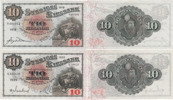 SEDLAR / BANKNOTES. 10 kronor 1919 , 1920 