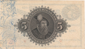 SEDLAR / BANKNOTES. 5 kronor 1923, 1924, 1925, 1926