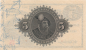 SEDLAR / BANKNOTES. 5 kronor 1923, 1924, 1925, 1926