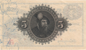 SEDLAR / BANKNOTES. 5 kronor 1923, 1924, 1925, 1926