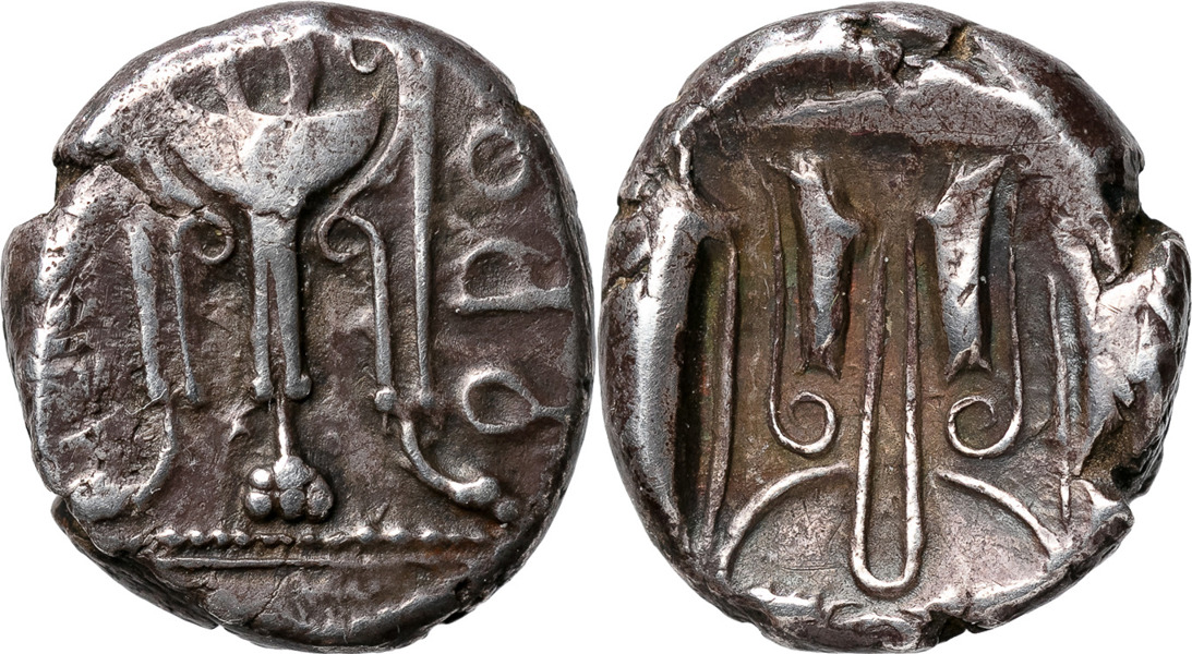 GREKISKA MYNT / GREEK COINS. ITALY. BRUTTIUM. KROTON (480-430 B.C.). AR stater