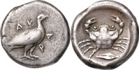 GREKISKA MYNT / GREEK COINS. SICILY. AKRAGAS (510-472 B.C.). AR didrachm