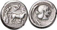 GREKISKA MYNT / GREEK COINS. SICILY. SYRACUSE (474-450 B.C.). AR tetradrachm