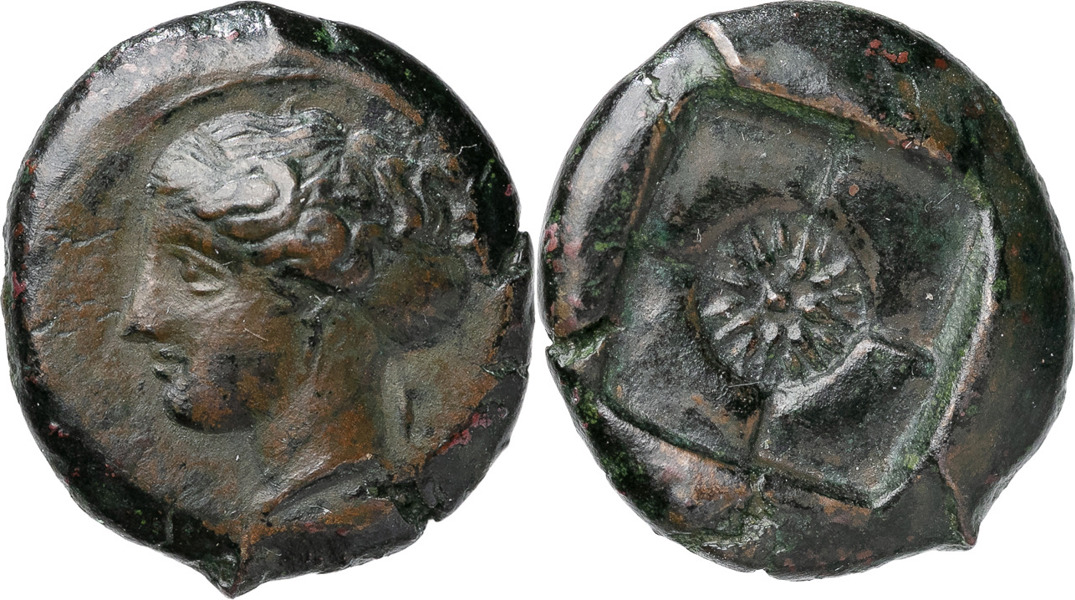 GREKISKA MYNT / GREEK COINS. SICILY. SYRACUSE (before 357 B.C.). AE 17