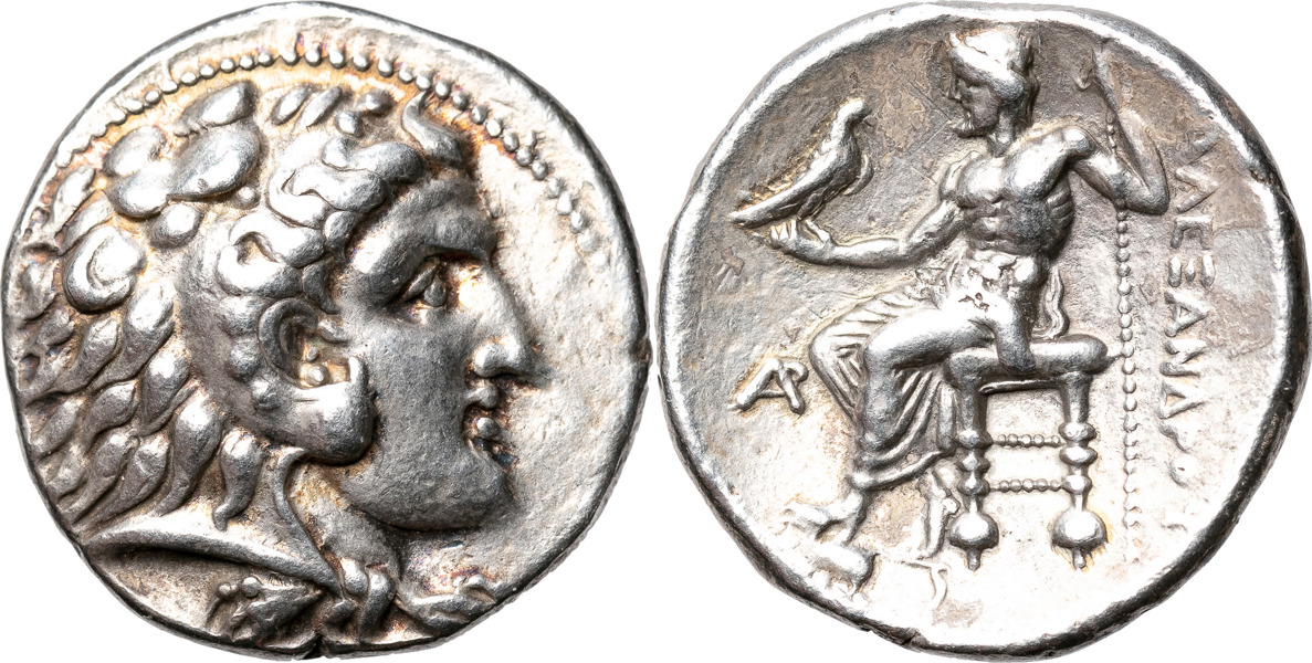GREKISKA MYNT / GREEK COINS. THE MACEDONIAN KINGDOM. Alexander III (the Great). (336-323 B.C.). AR tetradrachm