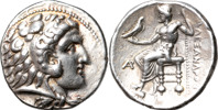 GREKISKA MYNT / GREEK COINS. THE MACEDONIAN KINGDOM. Alexander III (the Great). (336-323 B.C.). AR tetradrachm