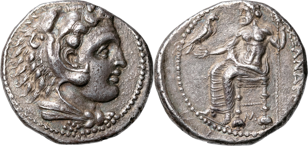 GREKISKA MYNT / GREEK COINS. THE MACEDONIAN KINGDOM. Alexander III (the Great). (336-323 B.C.). AR tetradrachm