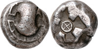 GREKISKA MYNT / GREEK COINS. BOEOTIA. THEBES (500-480 B.C.). AR stater