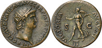 ROMERSKA MYNT / ROMAN COINS - Kejsardömet / Roman Empire. NERO (A.D. 54-68). AE dupondius