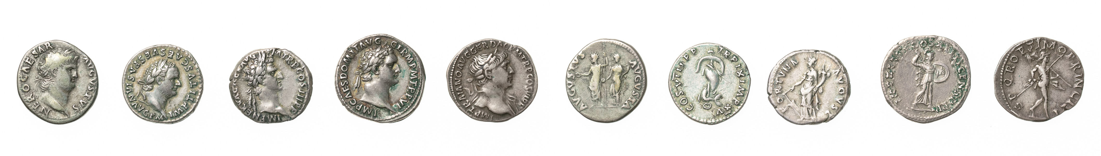 POSTER / LOTS. Roman Empire. 5 AR denarii