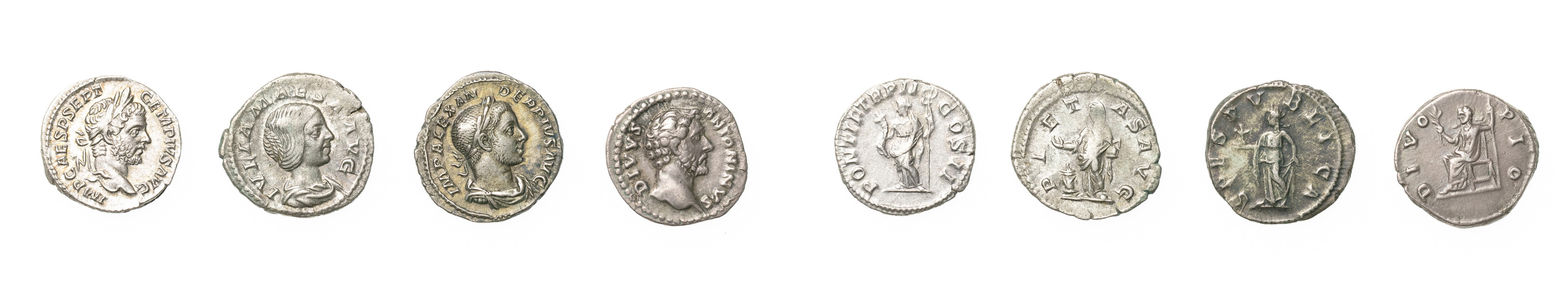 POSTER / LOTS. Roman Empire. 4 AR denarii