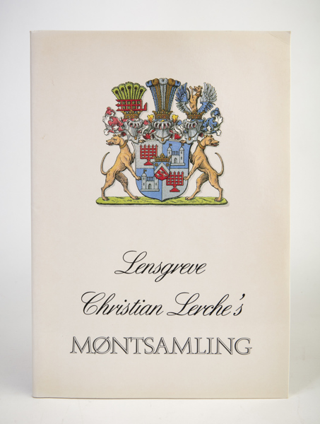 (LERCHE) Lensgreve Christian Lerche's Møntsamling. "Auction in co-operation between Bruun-Rasmussen and B. Ahlström"  (24-26 mars 1992).