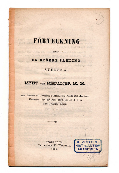 Bokauktionskammaren (Meinanders Dubletter, 1866)