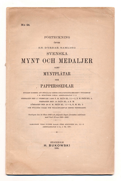 Bukowski 24, (Nyholm & Boivie, 1886)