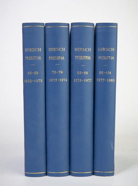 M.C. HIRSCH MYNTHANDEL Lagerkataloger 60-101.