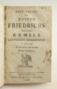 BERCH, C. R. Kort utkast til konung Friedrichs [...]