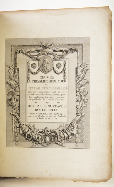 DE MECHEL, C.  Oeuvre de chevalier Hedlinger 