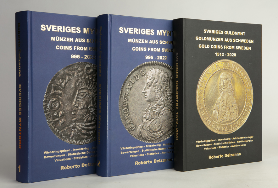 DELZANNO, R. Sveriges Guldmynt + Sveriges myntbok.