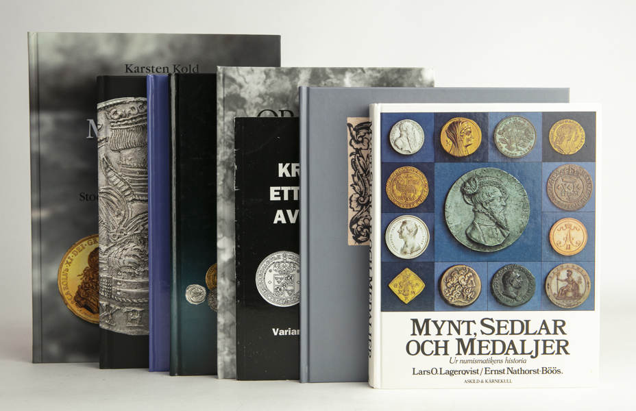 En uppsättning numismatisk litteratur