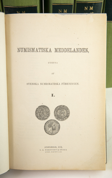 NUMISMATISKA MEDDELANDEN. Del 1-30
