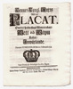 (1719-02-21) Om det Tridie slags Mynteteckens, Wett och Wapn Kallat