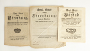 Tre numismatiska tryck