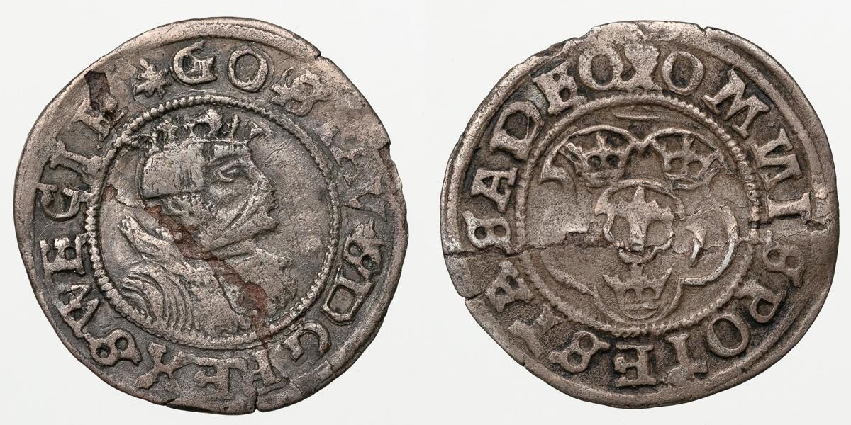 GUSTAV I (1521-1560). 2 öre 1541