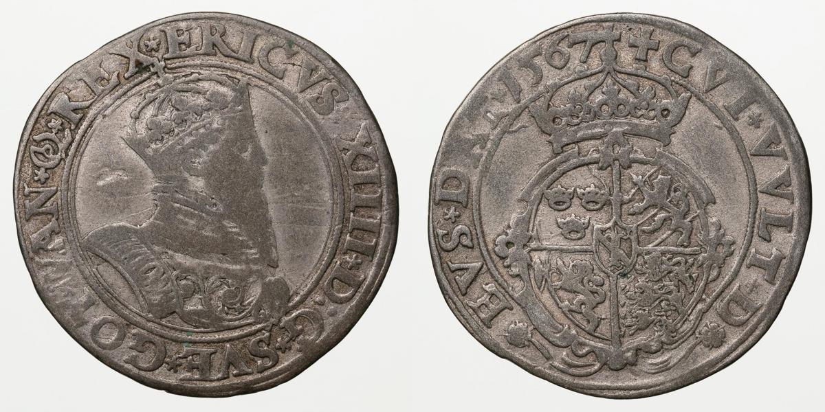 ERIK XIV (1560-1568). Mark 1567